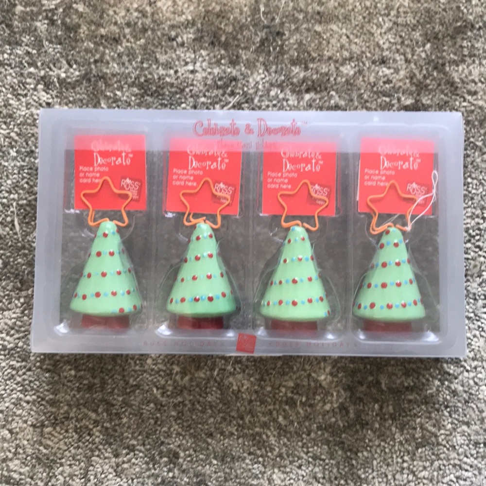 Holiday photo holders